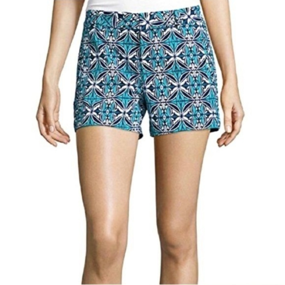 Stylus Geometric Stain Glass Print Shorts | NWOT Size 12